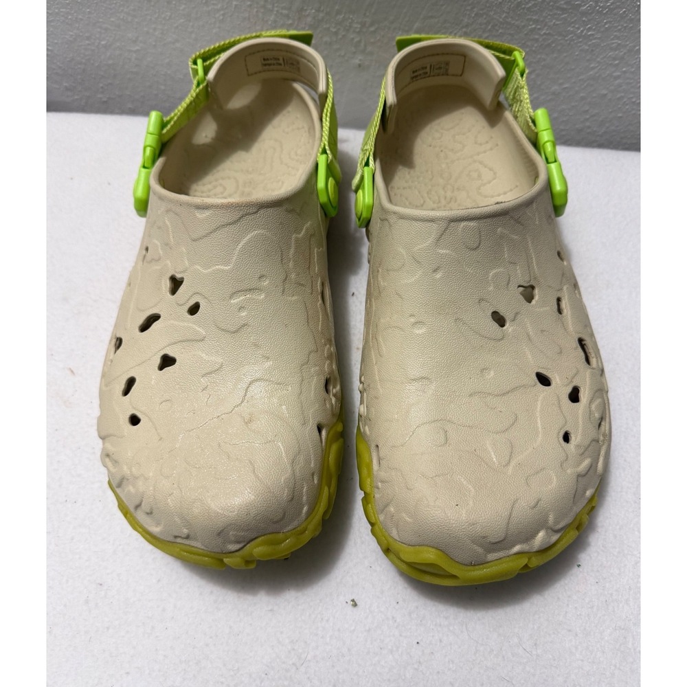 Crocs Echo Clog Desert Grass Limeade Mens 10 Womens 12 Sporty Sandal